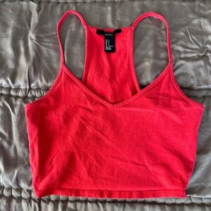 Forever 21 Scarlet Red Crop Top
